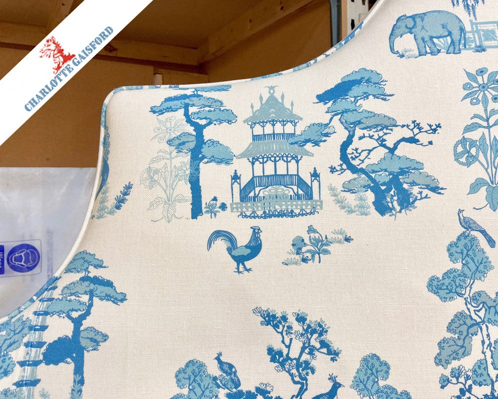 Super King Samson Headboard Charlotte Gaisford Dreaming Garden Blue