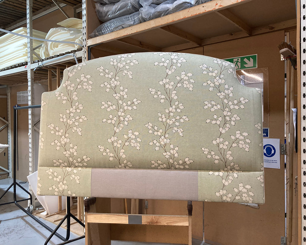 Kingsize Puffin Headboard Linwood Lottie Sage