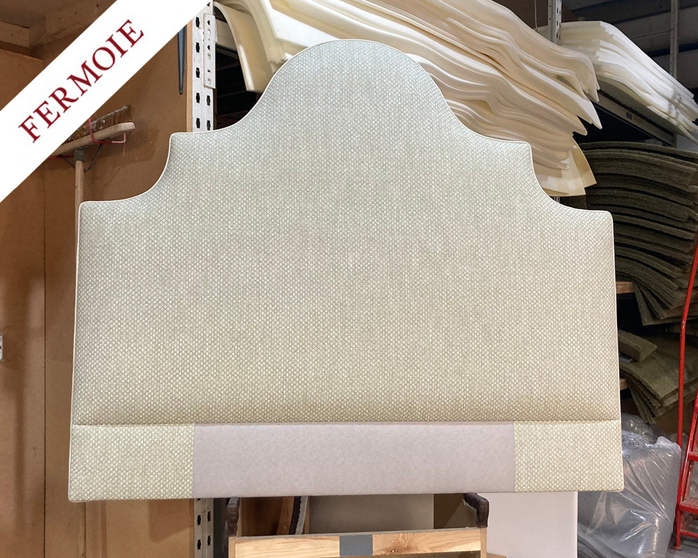 Kingsize Samson Headboard Fermoie Figured Linen 110