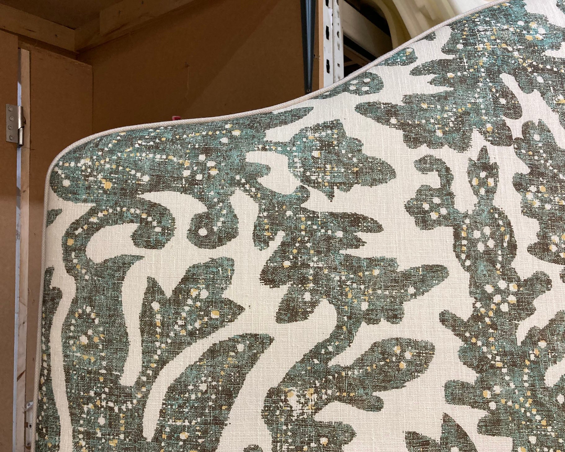 Double Barra Headboard Lewis & Wood Pomegranate Verdigris