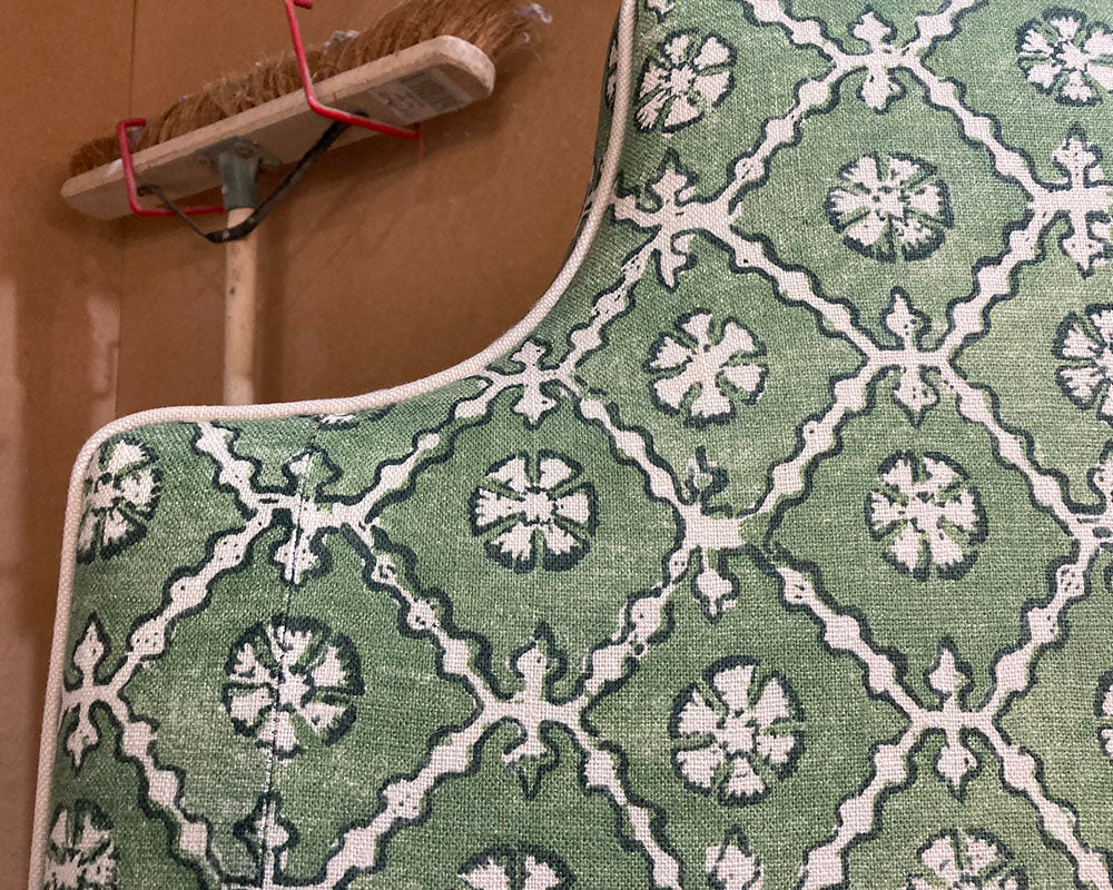 Kingsize Puffin Headboard Linwood Kiva Grass