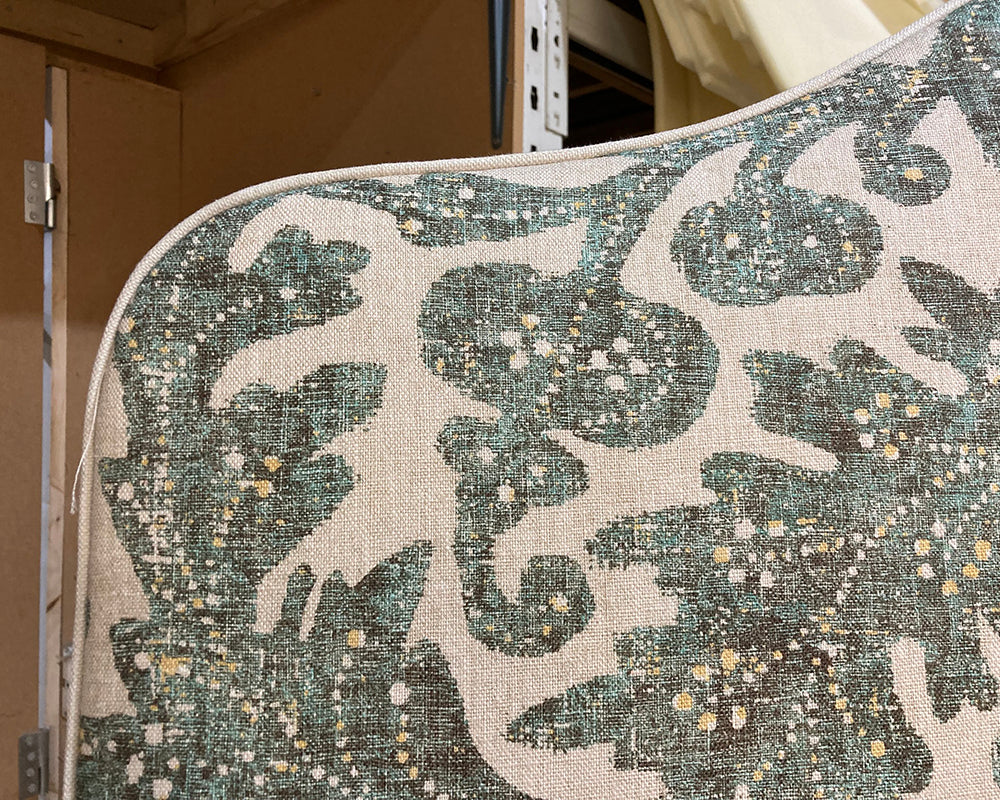 Double Barra Headboard Lewis & Wood Pomegranate Verdigris