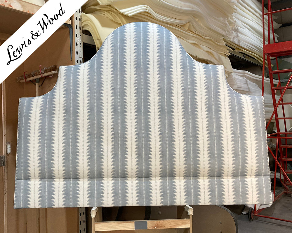 Super King Samson Headboard Linwood Ruched Storm