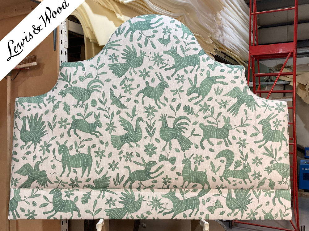 Super King Samson Headboard Lewis & Wood Otomi Leafy