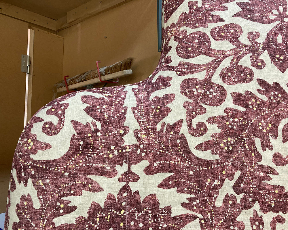 Super King Eigg Headboard in Lewis & Wood Pomegranate Raspberry