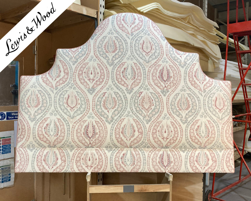 Super King Samson Headboard Lewis & Wood Benaki Rock Rose