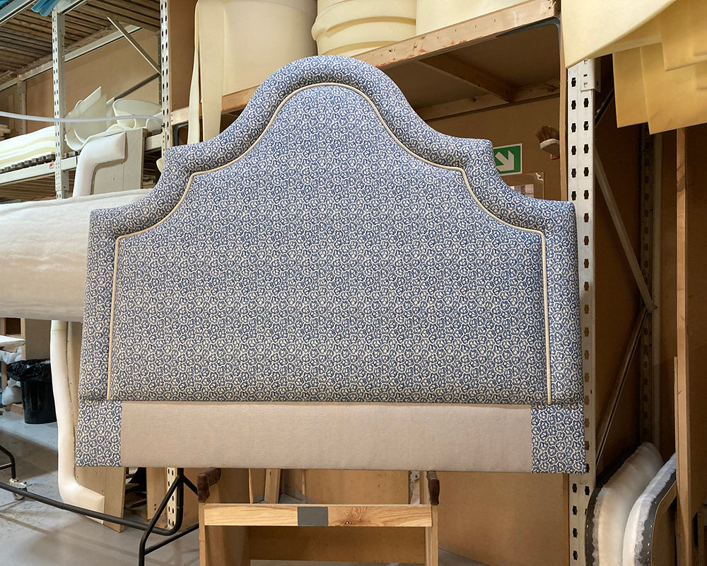 Kingsize Bryher Headboard Linwood Hopscotch Aquamarine