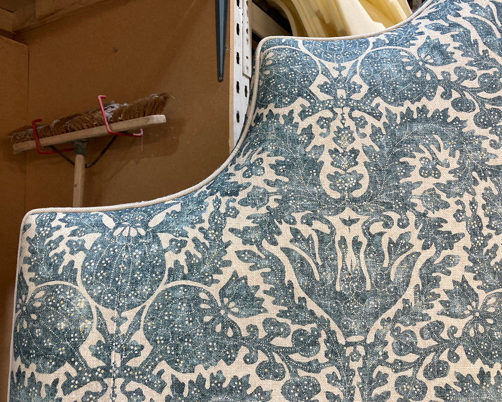 Kingsize Samson Headboard Lewis & Wood Small Scale Pomegranate Moonstone