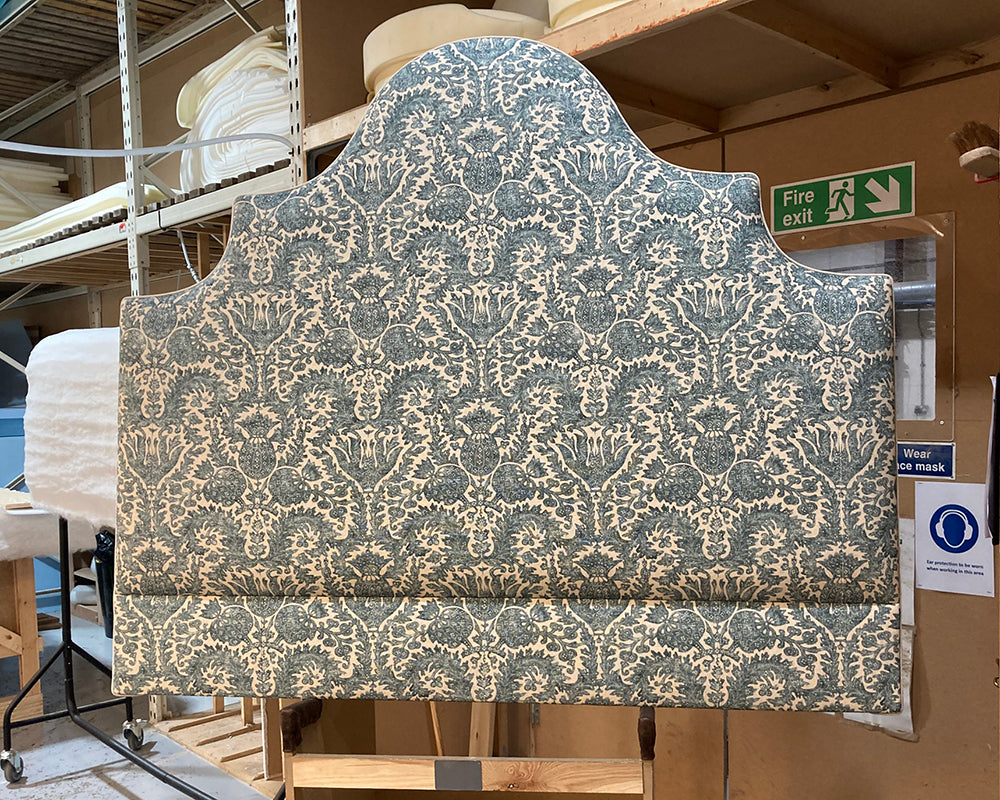 Kingsize Samson Headboard Lewis & Wood Small Scale Pomegranate Moonstone