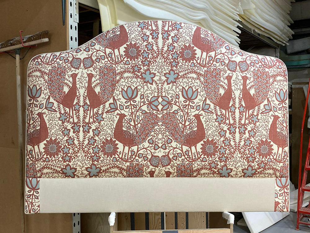 Kingsize Barra Headboard Lewis & Wood Peacock Rhone