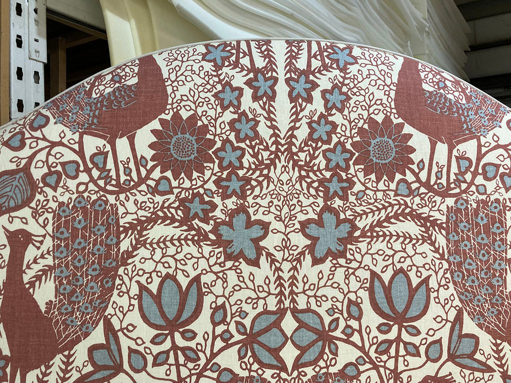 Kingsize Barra Headboard Lewis & Wood Peacock Rhone