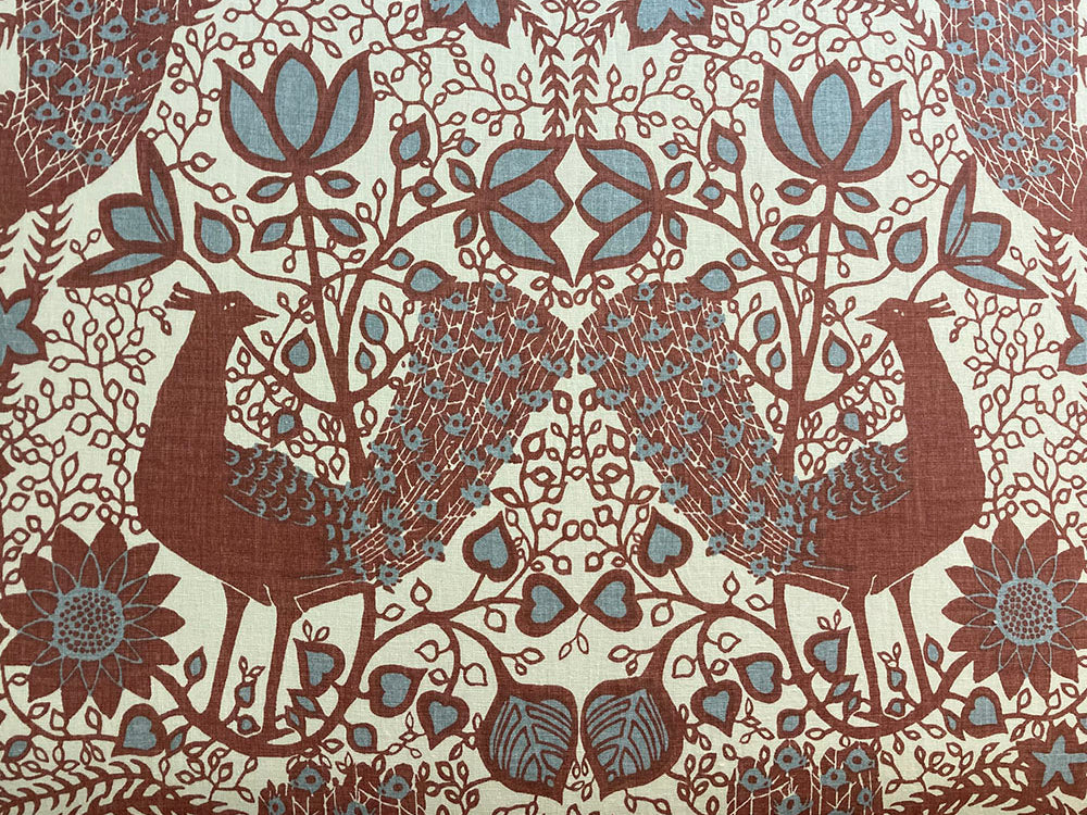 Kingsize Barra Headboard Lewis & Wood Peacock Rhone