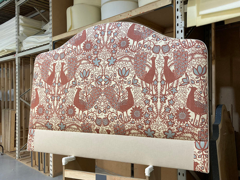 Kingsize Barra Headboard Lewis & Wood Peacock Rhone