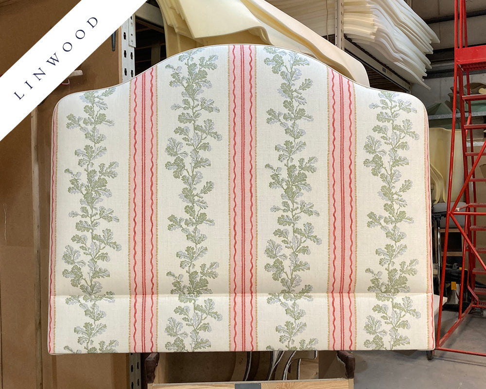 Double Barra Headboard Linwood Hester Pink/Green