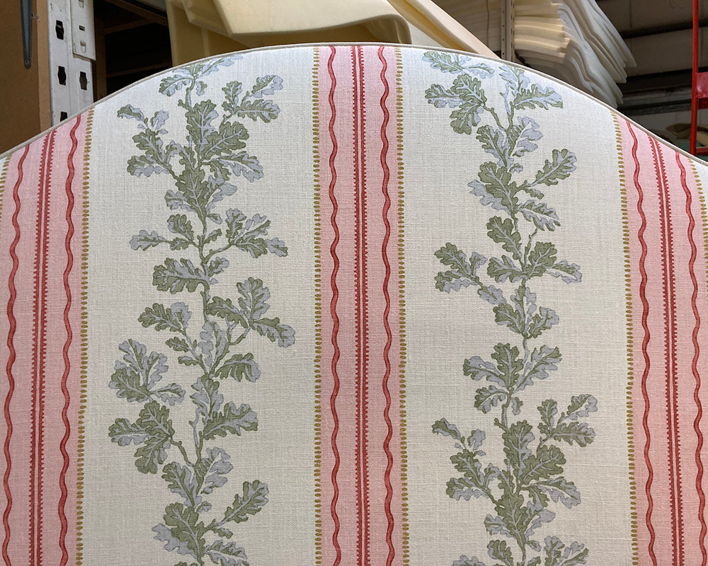 Double Barra Headboard Linwood Hester Pink/Green