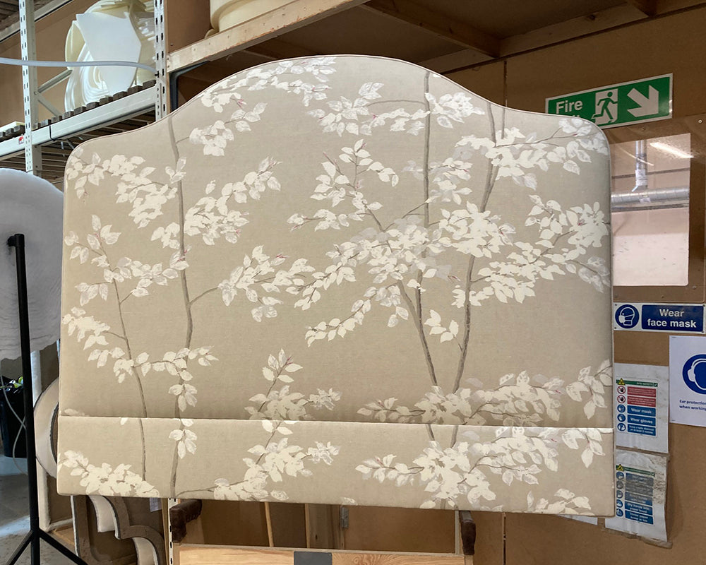 Double Barra Headboard Lewis & Wood Beech Taupe