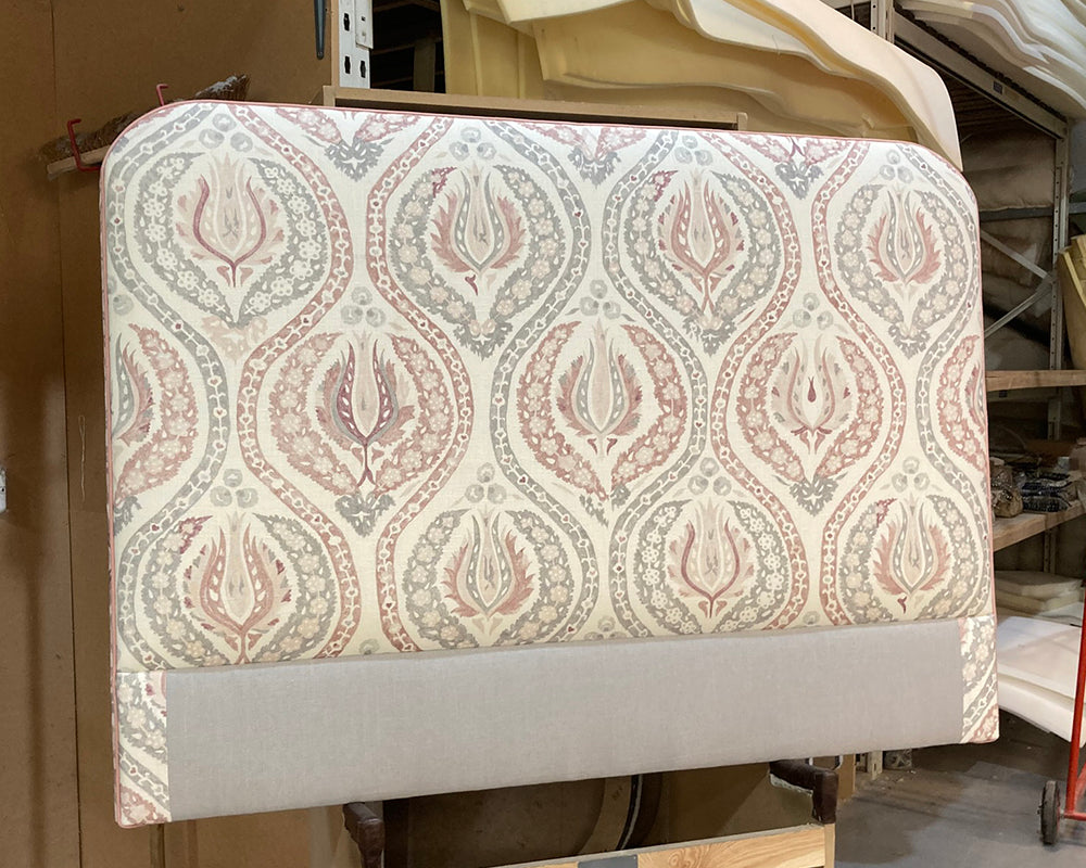 Double Faray Headboard Lewis & Wood Benaki Rock Rose