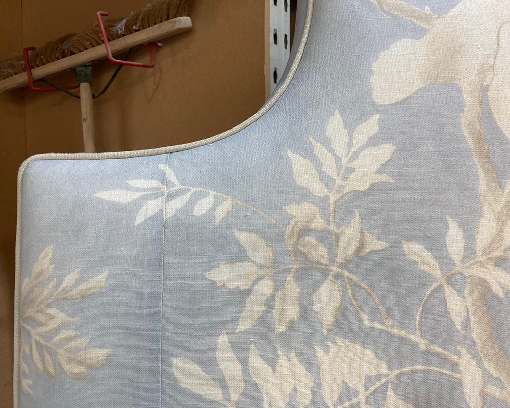 Kingsize Samson Headboard Lewis & Wood Doves Summer Blue