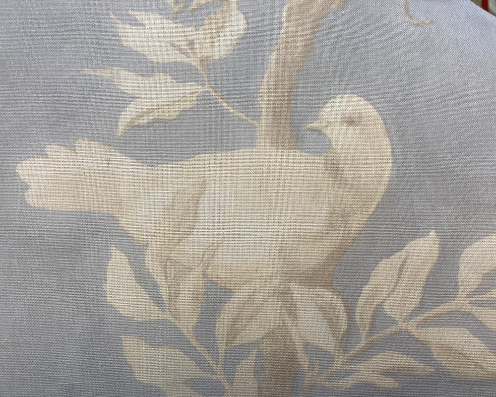 Kingsize Samson Headboard Lewis & Wood Doves Summer Blue