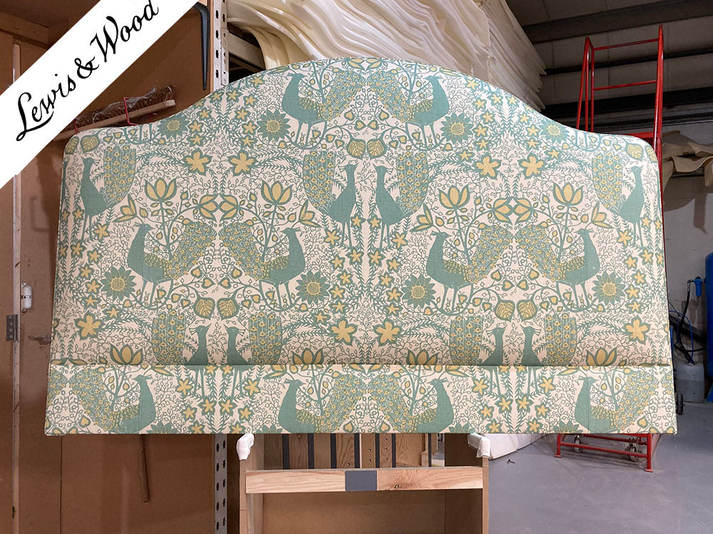 Super King Barra Headboard Lewis & Wood Peacock Frascati