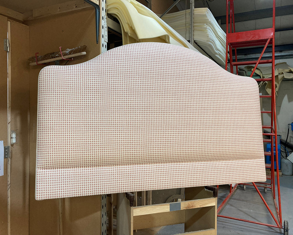 Super King Barra Headboard Lewis & Wood Diamond Dot Rose