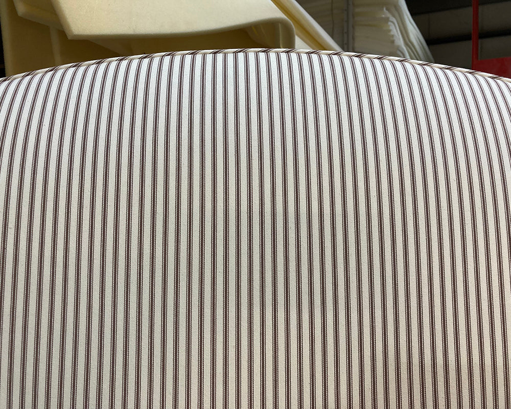 Super King Barra Headboard Ian Mankin Ticking Stripe 1 Brown