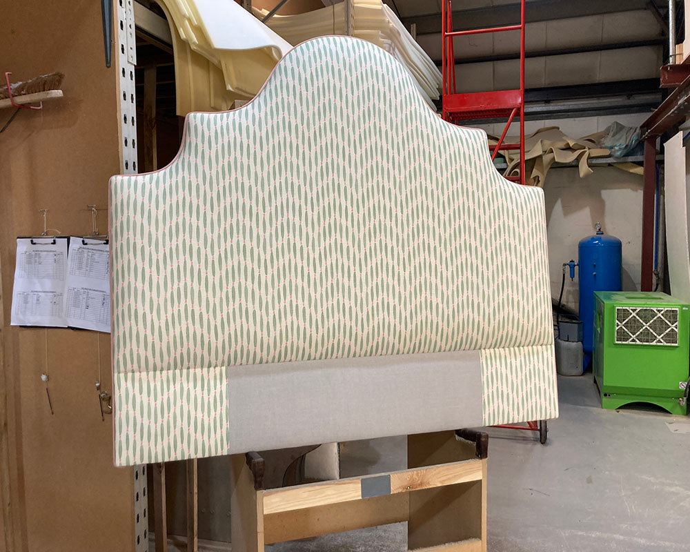 Double Samson Headboard Linwood Smocked Cactus