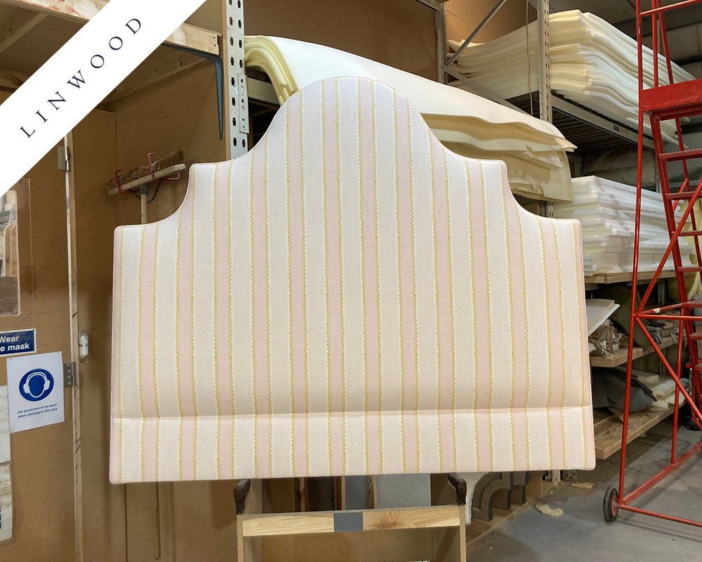 Kingsize Samson Headboard Linwood Croquet Rose