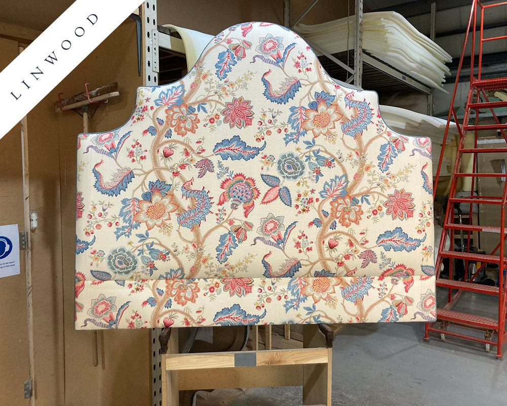 Kingsize Samson Headboard Linwood Kitty Indian Summer