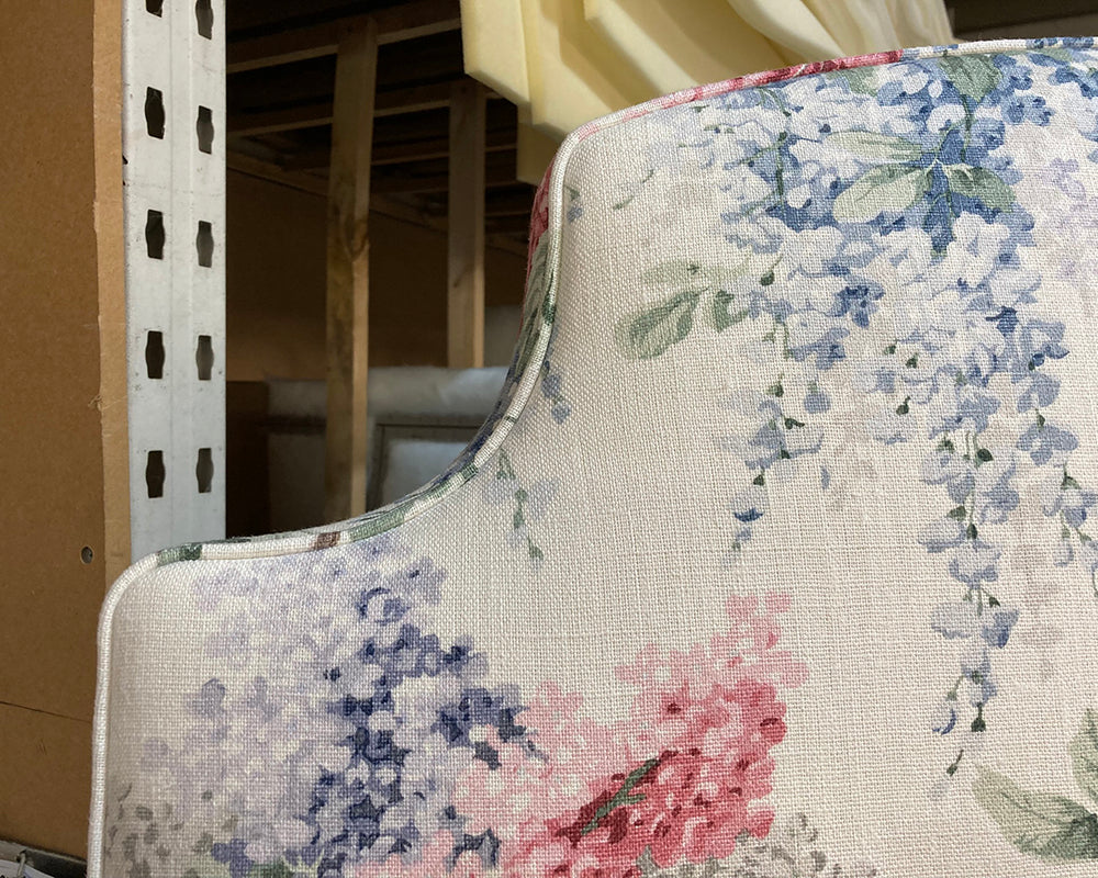 Twin Single Puffin Headboards Linwood Vita Pink/Blue