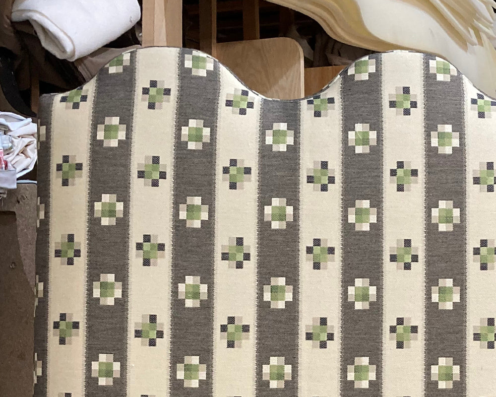 Single Samson Headboard Jessica Osborne Xantha Stripe Ebony