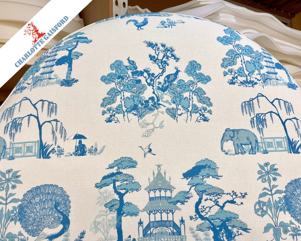 Super King Samson Headboard Charlotte Gaisford Dreaming Garden Blue