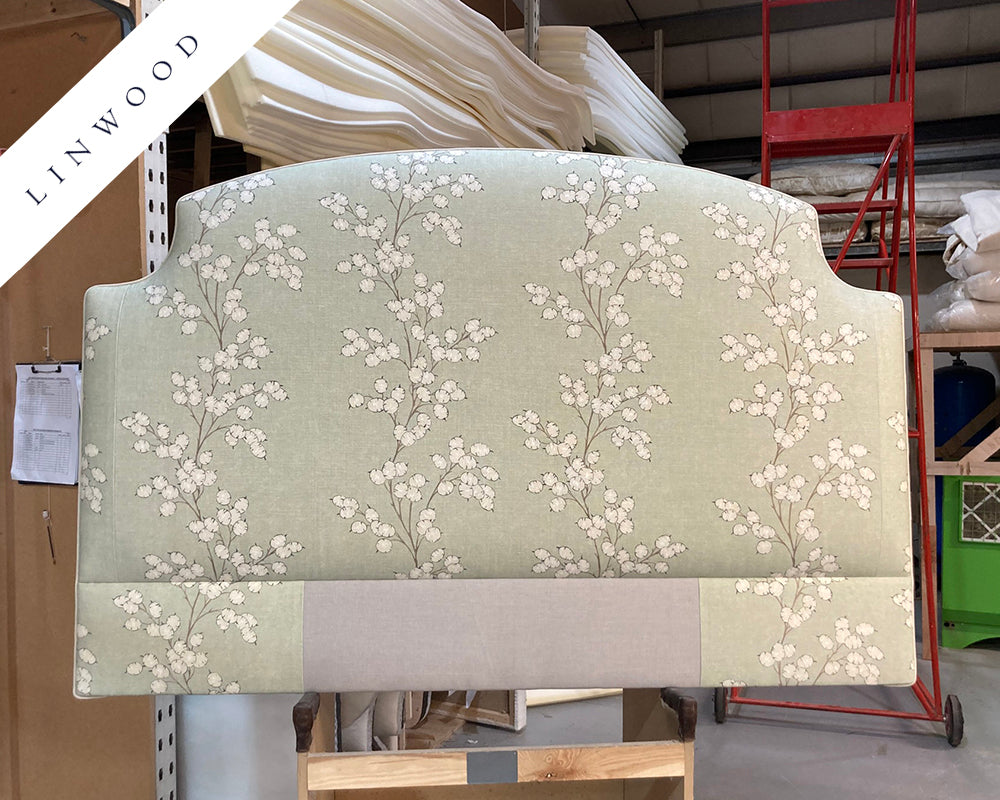Kingsize Puffin Headboard Linwood Lottie Sage