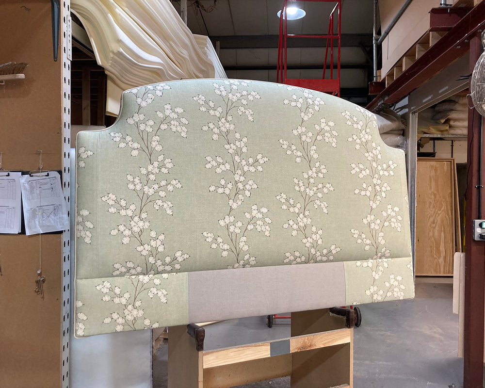 Kingsize Puffin Headboard Linwood Lottie Sage