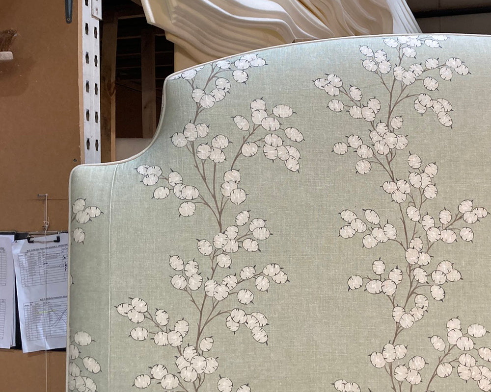 Kingsize Puffin Headboard Linwood Lottie Sage
