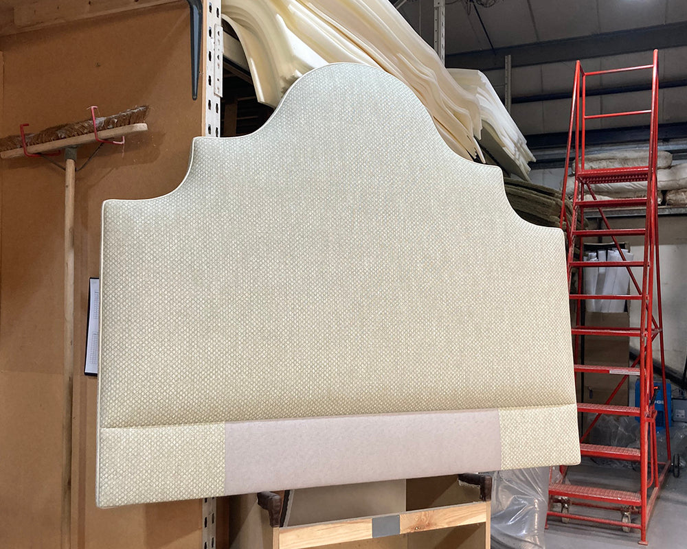 Kingsize Samson Headboard Fermoie Figured Linen 110