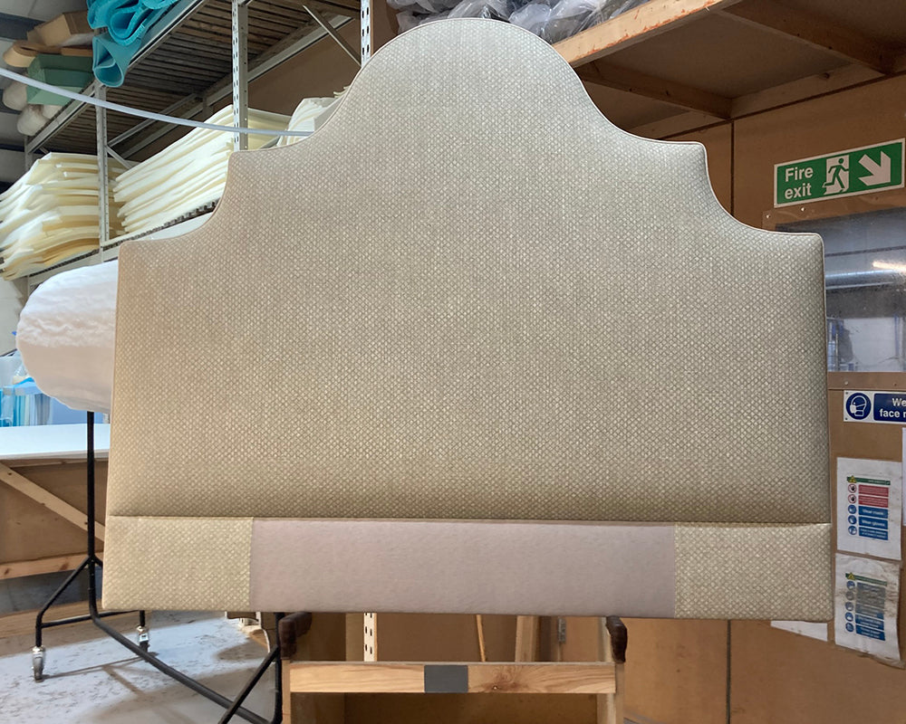 Kingsize Samson Headboard Fermoie Figured Linen 110