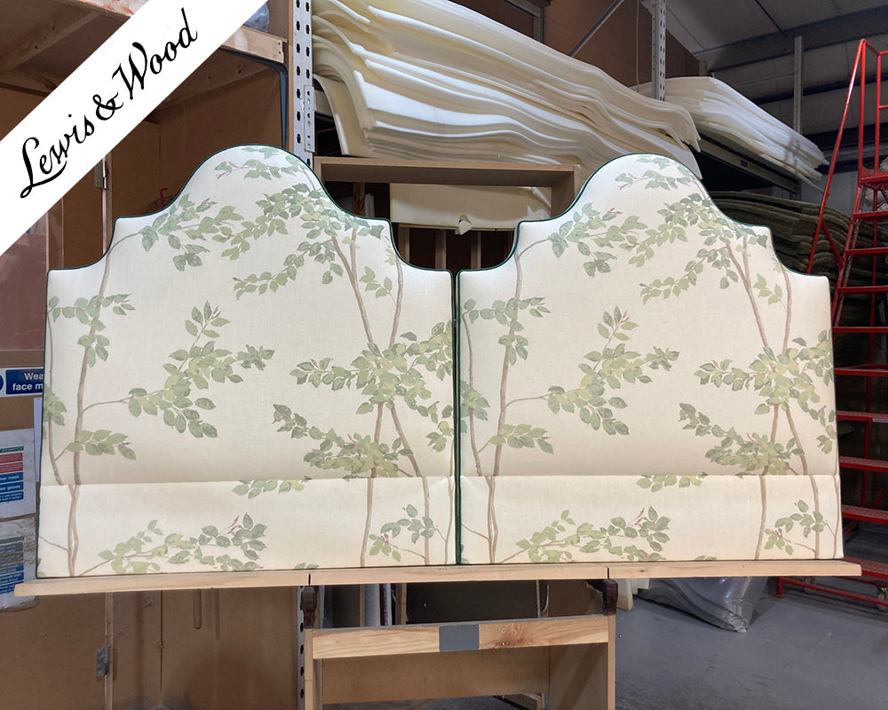 Twin Single Samson Headboards Lewis & Wood Beech Document Green