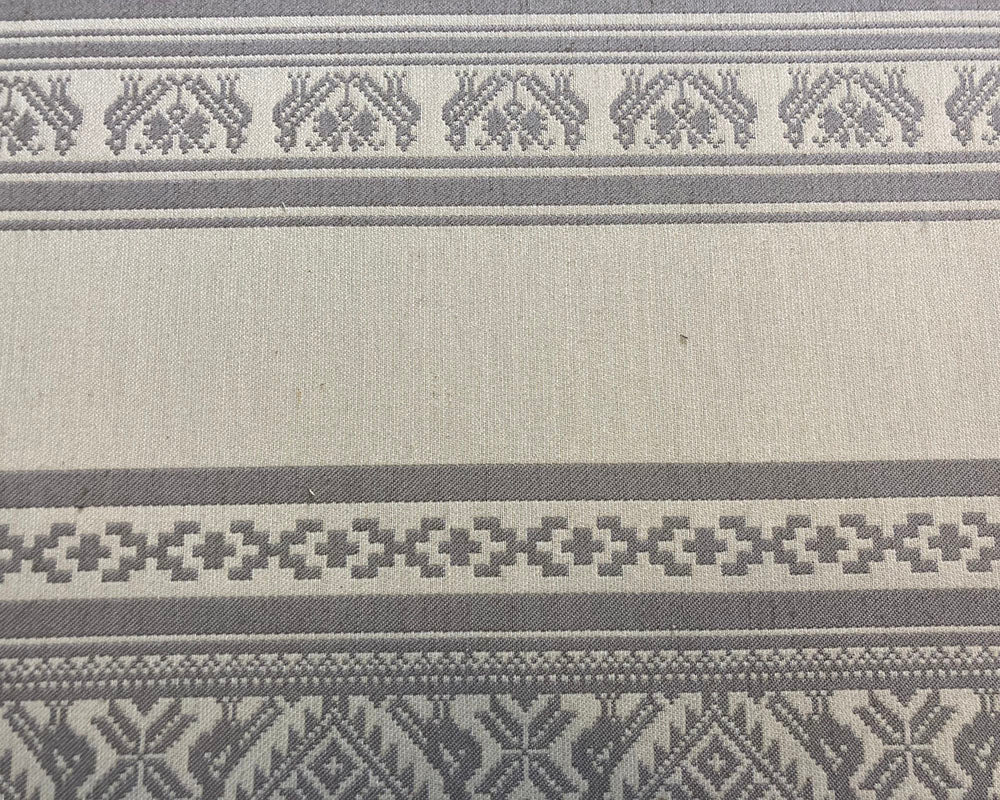 Kingsize Samson Headboard & 2 Cushions Julia Brendel Aztec Stripe Natural