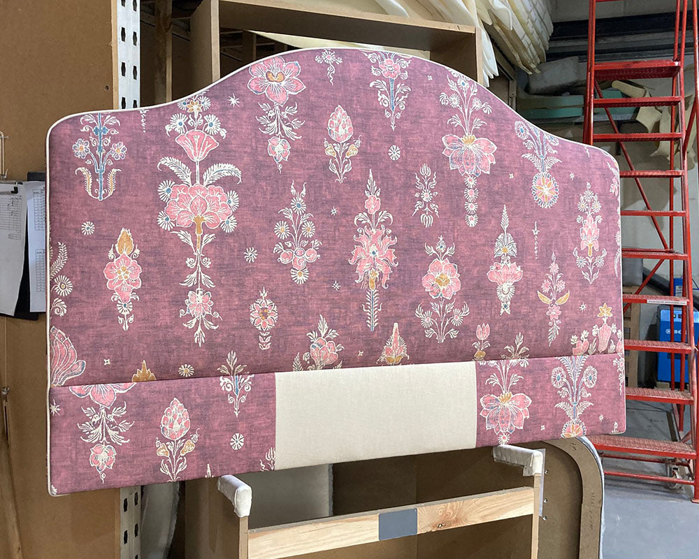 Double Barra Headboard Lewis & Wood Citadel Turkish Rose