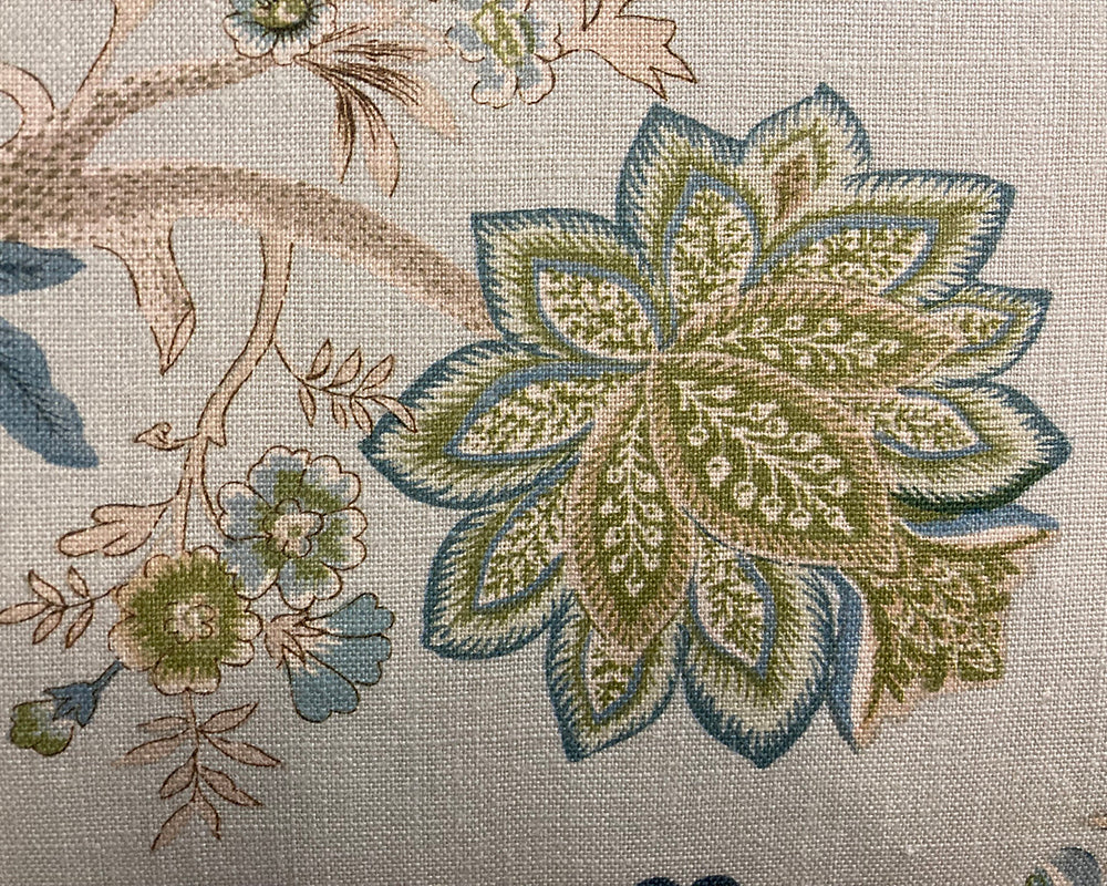 Single Samson Headboard Linwood Kitty Aqua/Leaf