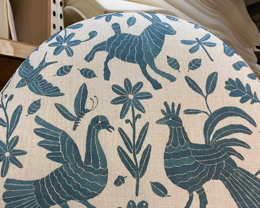 Super King Samson Headboard Lewis & Wood Otomi Bluebird