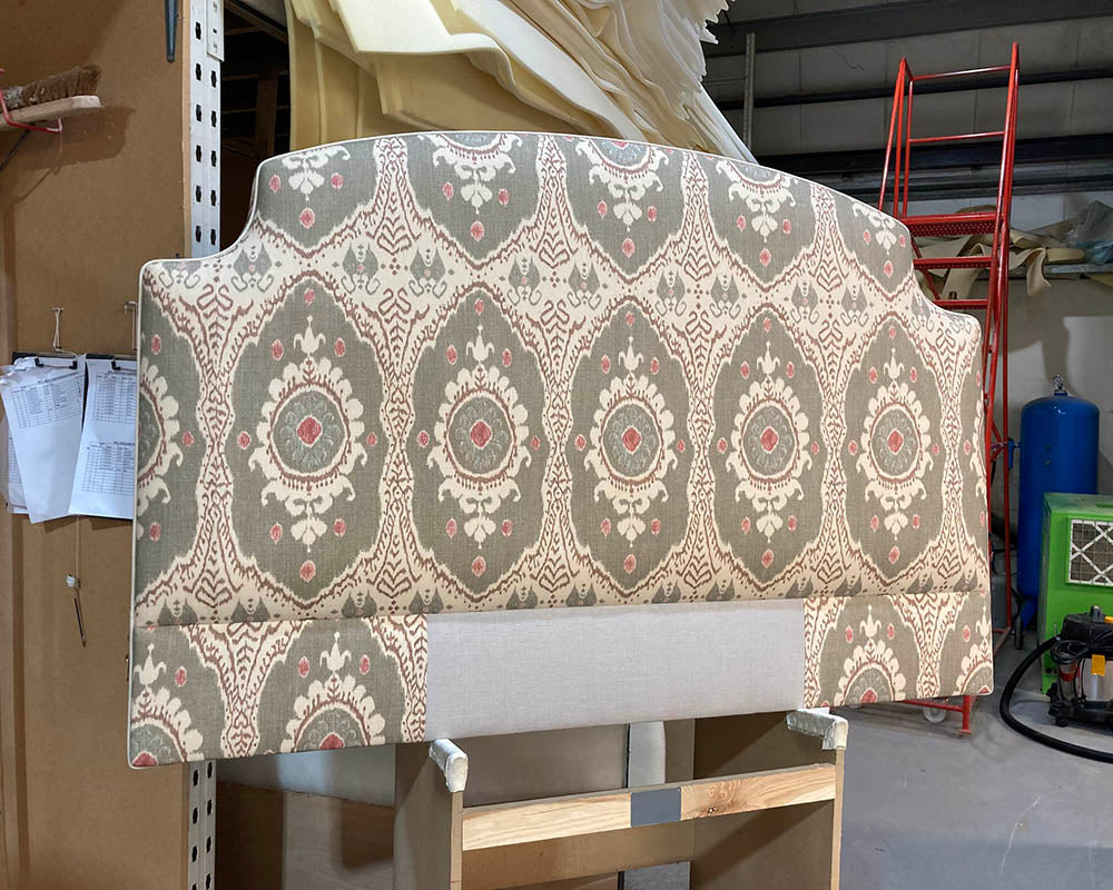 Kingsize Puffin Headboard Lewis & Wood Bukhara Tea Rose