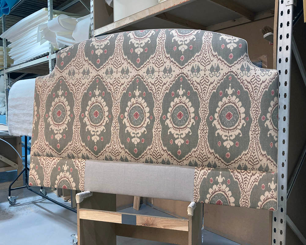 Kingsize Puffin Headboard Lewis & Wood Bukhara Tea Rose