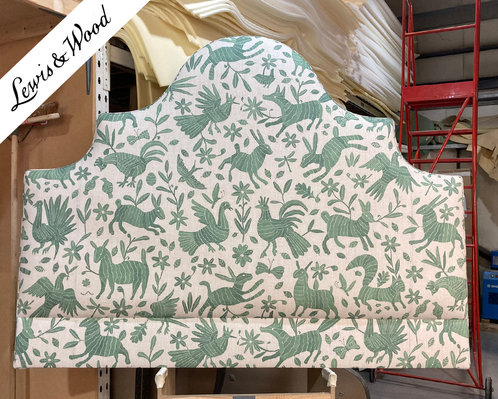 Super King Samson Headboard Lewis & Wood Otomi Leafy
