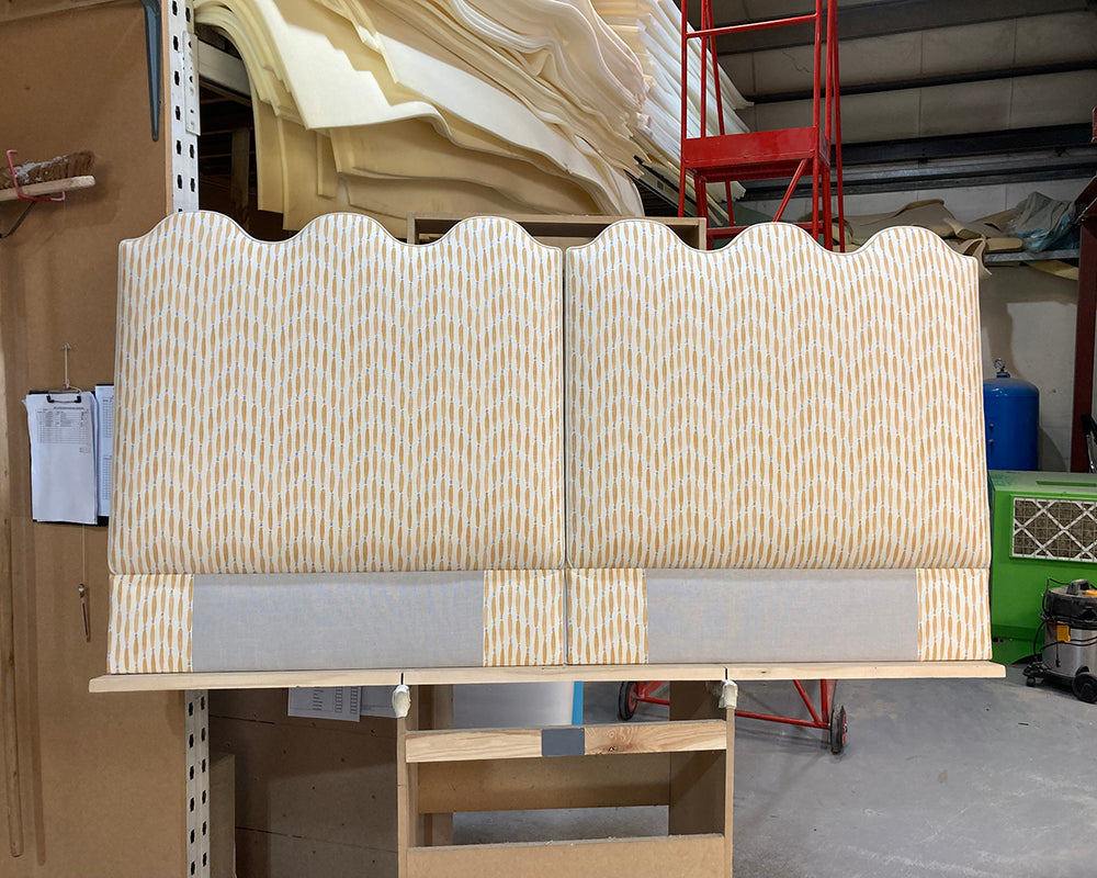 Twin Single Solas Headboards Linwood Smocked Baguette