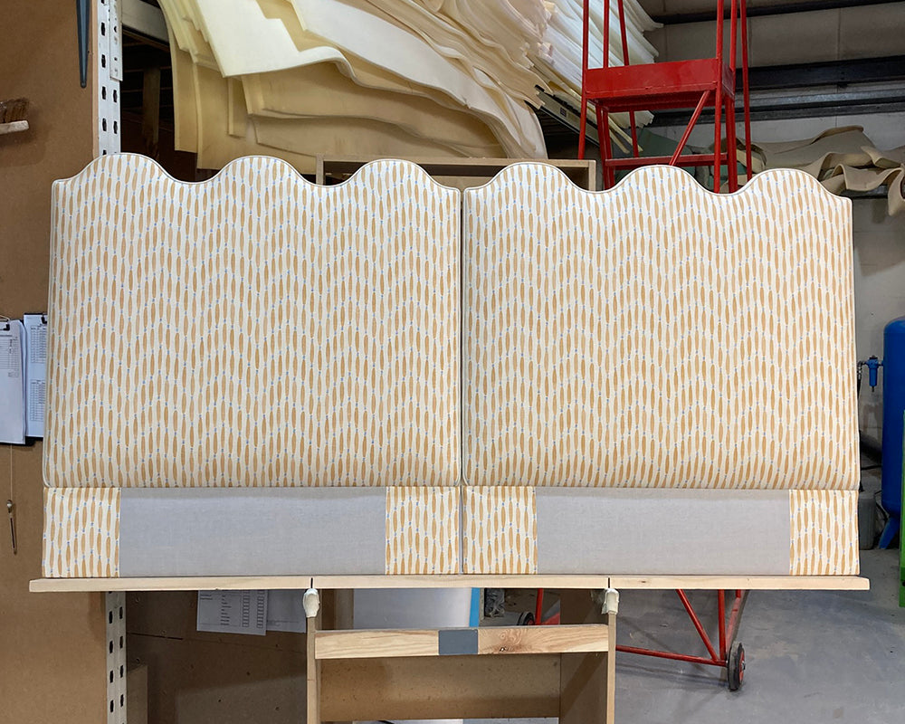 Twin Single Solas Headboards Linwood Smocked Baguette