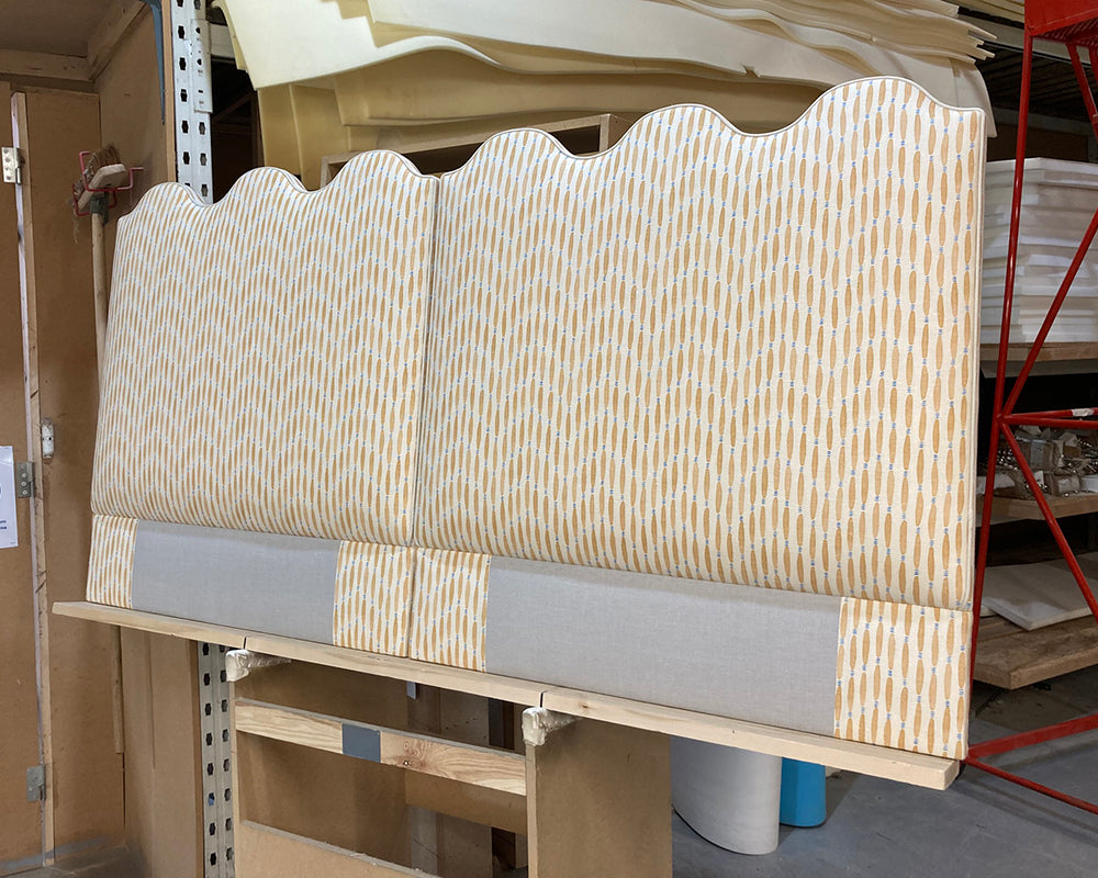 Twin Single Solas Headboards Linwood Smocked Baguette