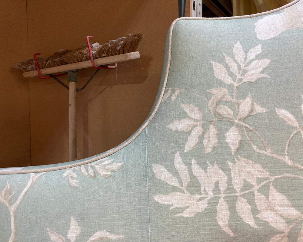 Super King Samson Headboard Lewis &amp; Wood Doves Aquamarine