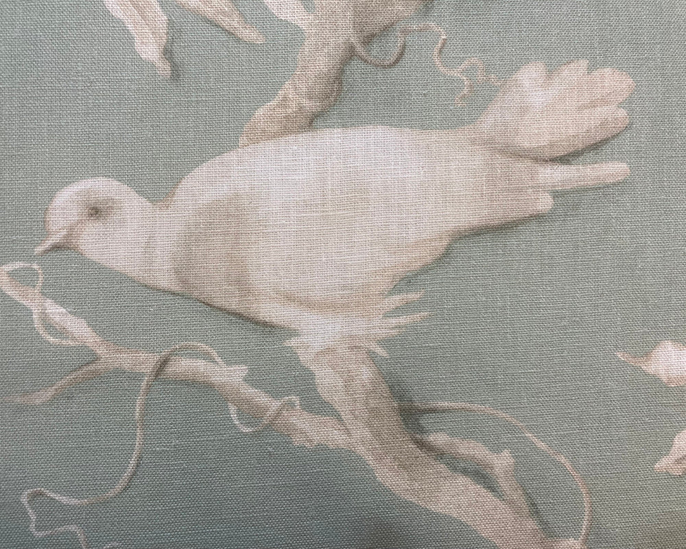 Super King Samson Headboard Lewis & Wood Doves Aquamarine